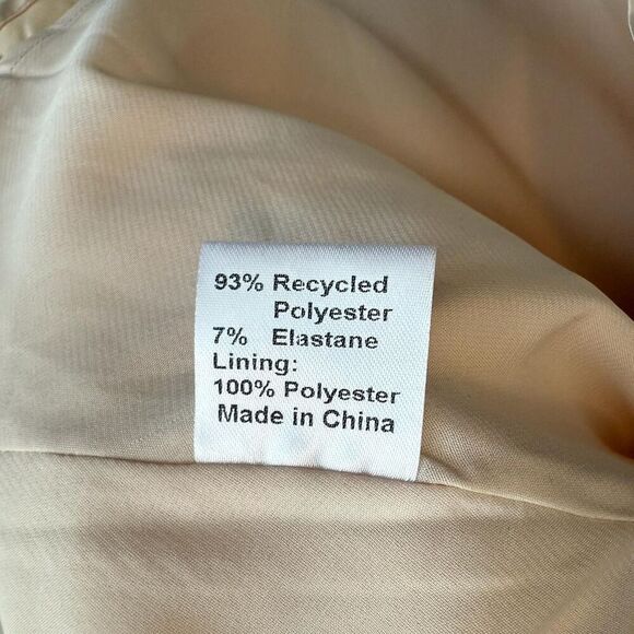 Princess Polly Women Size 4 Spotlight Mini Dress Champagne Spaghetti Strap - Picture 5 of 9